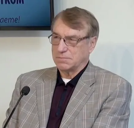 De Letse chemicus Ivars Kalviņš, president van de Letse Academie van Wetenschappen